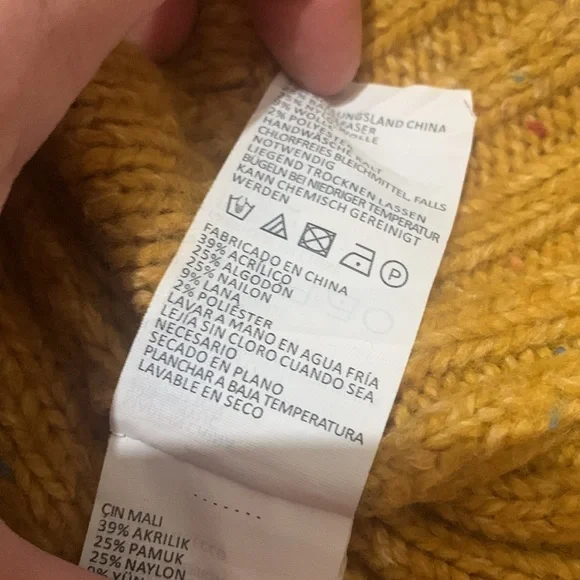 Prana. Beautiful golden with nubby colored flecks sweater. - Picture 10 of 11